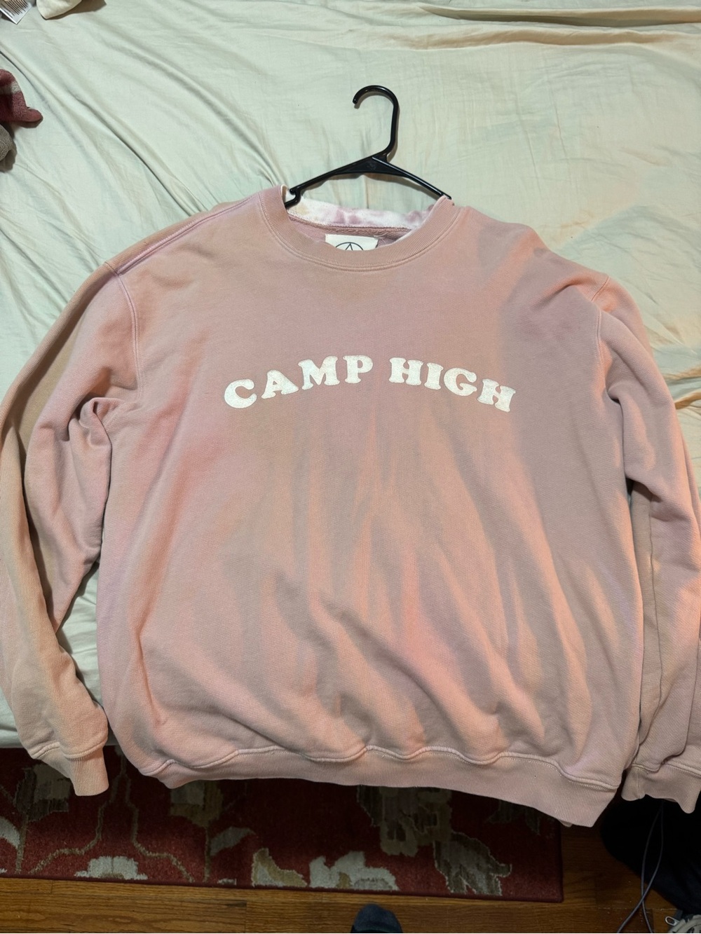 Camp High x John Mayer Spy Dye Rose Crewneck Sweatshirt